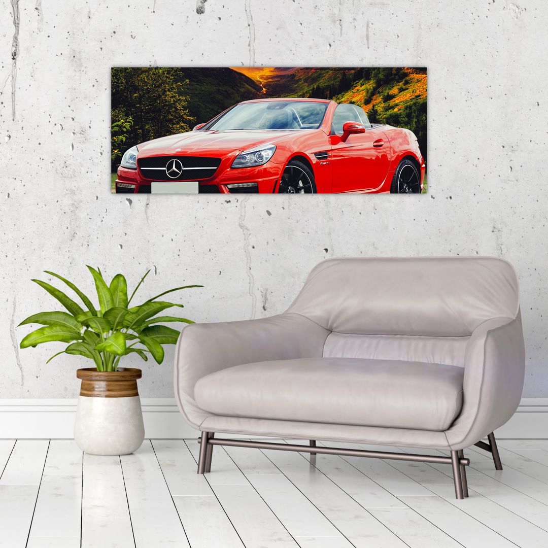 Obraz - červený Mercedes (V020564V10040)
