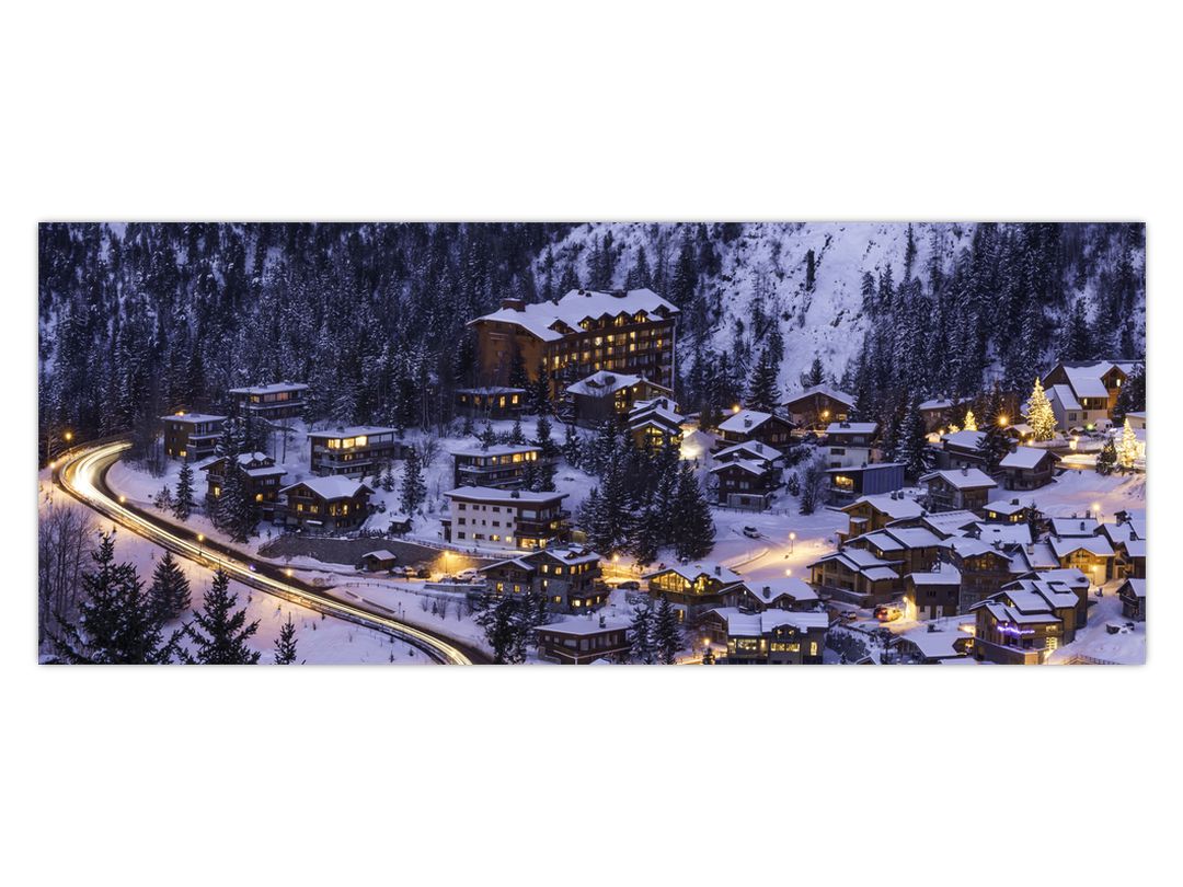 Obraz - horské zimní městečko (V020600V10040)