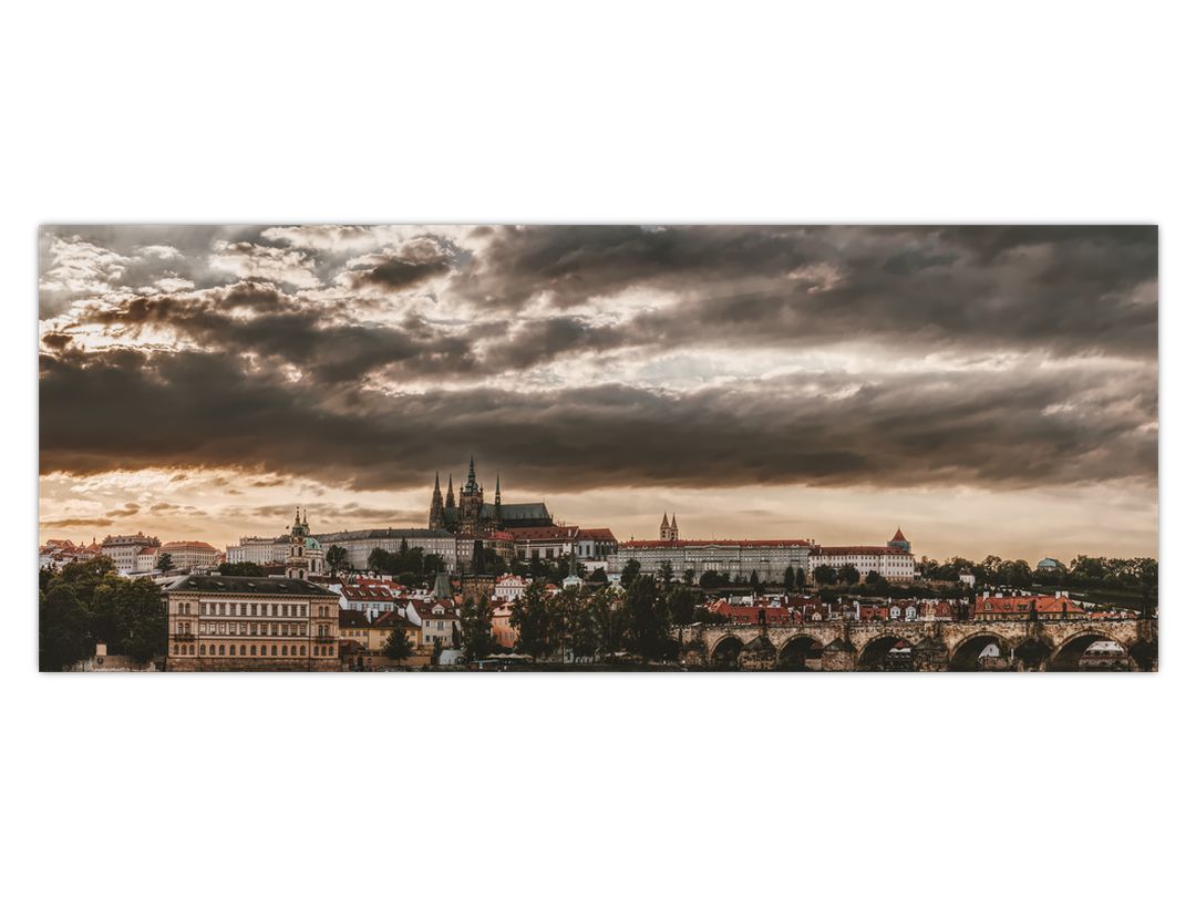 Obraz Pražského hradu v šeru (V020608V10040)