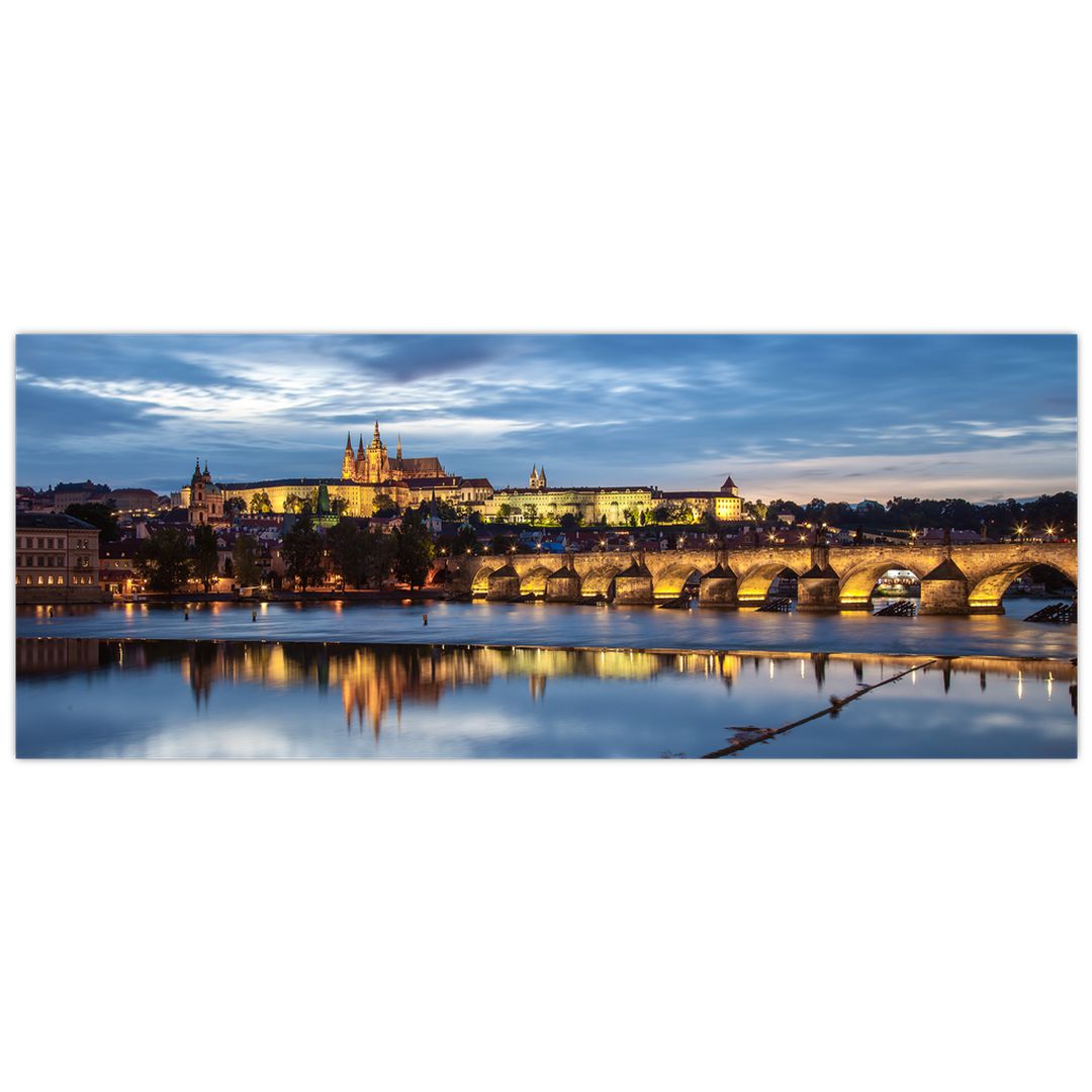 Obraz Pražského hradu a Karlova mostu (V020970V10040)