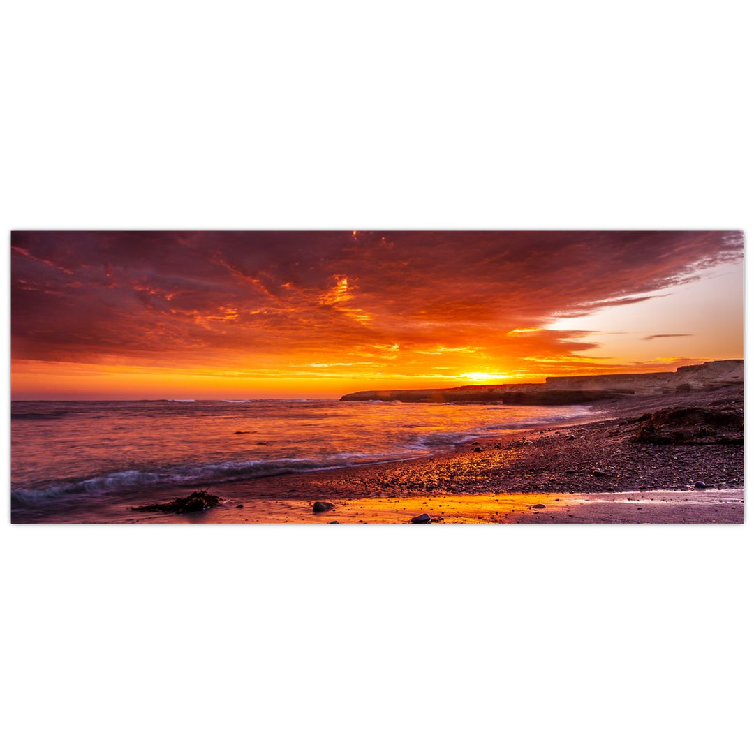 Obraz západu slunce u moře (V020973V10040)