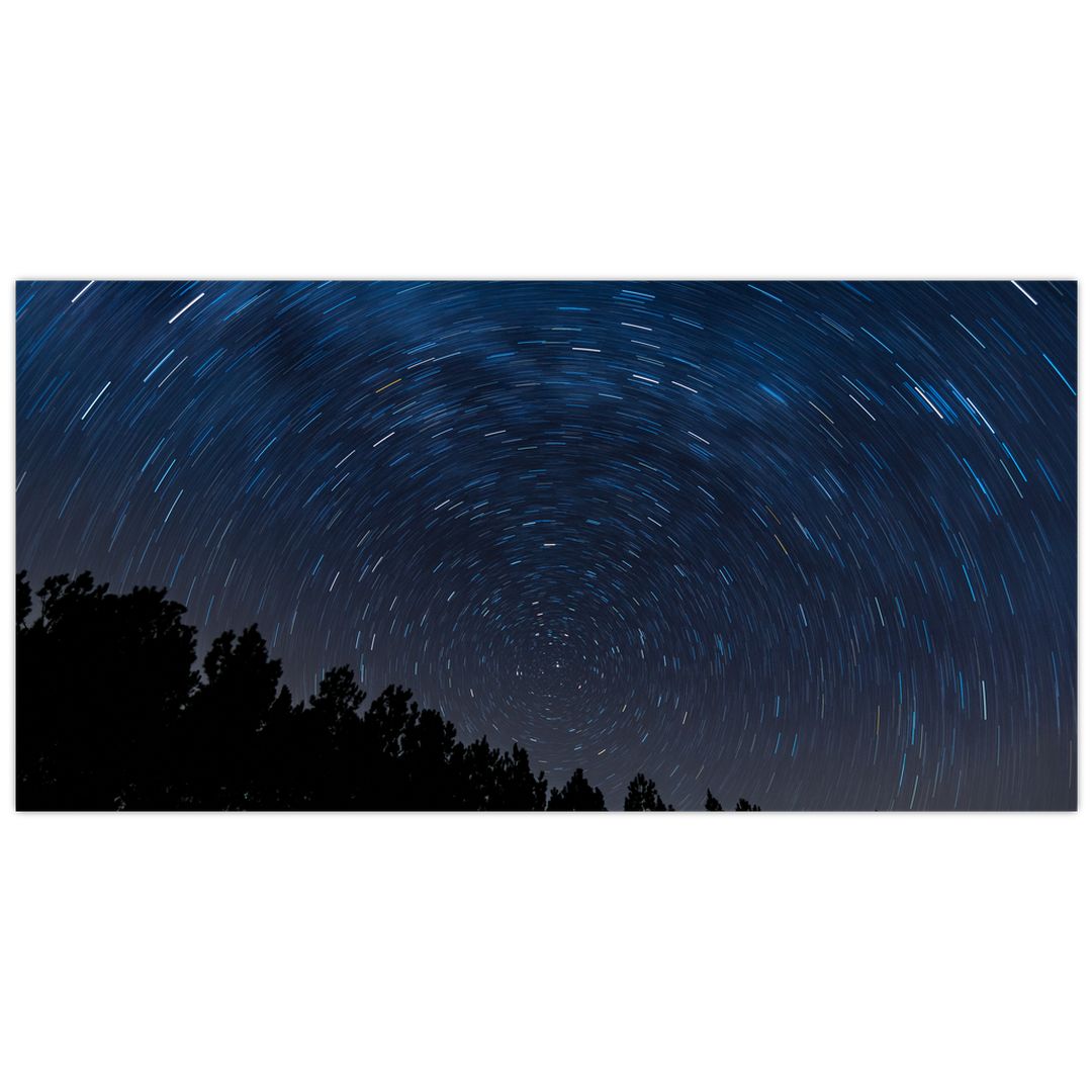 Skleněný obraz noční oblohy (V020039V10050GD)
