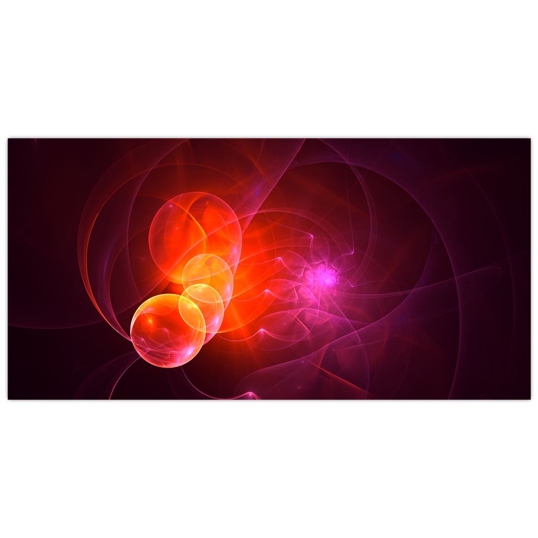 Moderní obraz růžové abstrakce (V020129V10050GD)