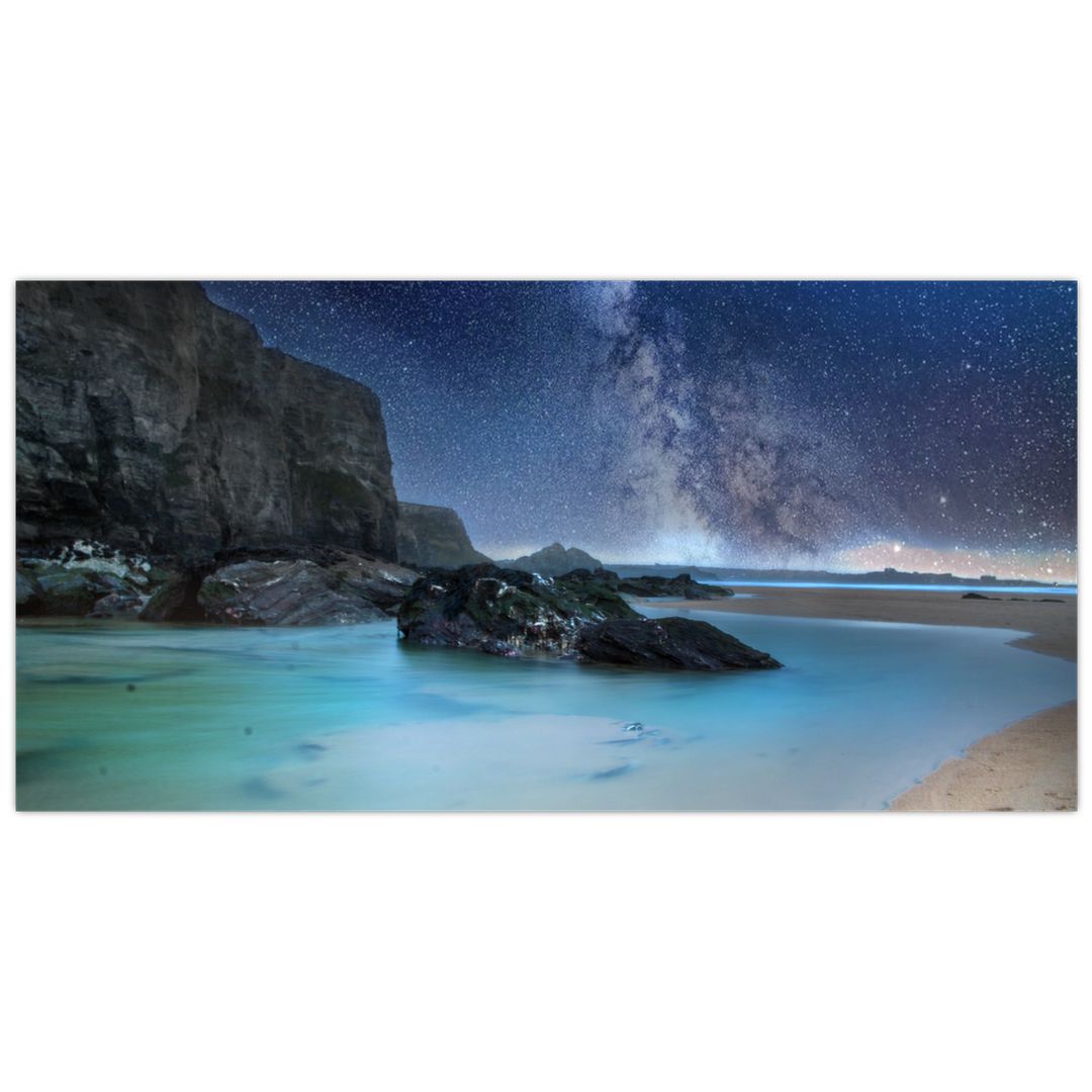Skleněný obraz pláže (V020190V10050GD)