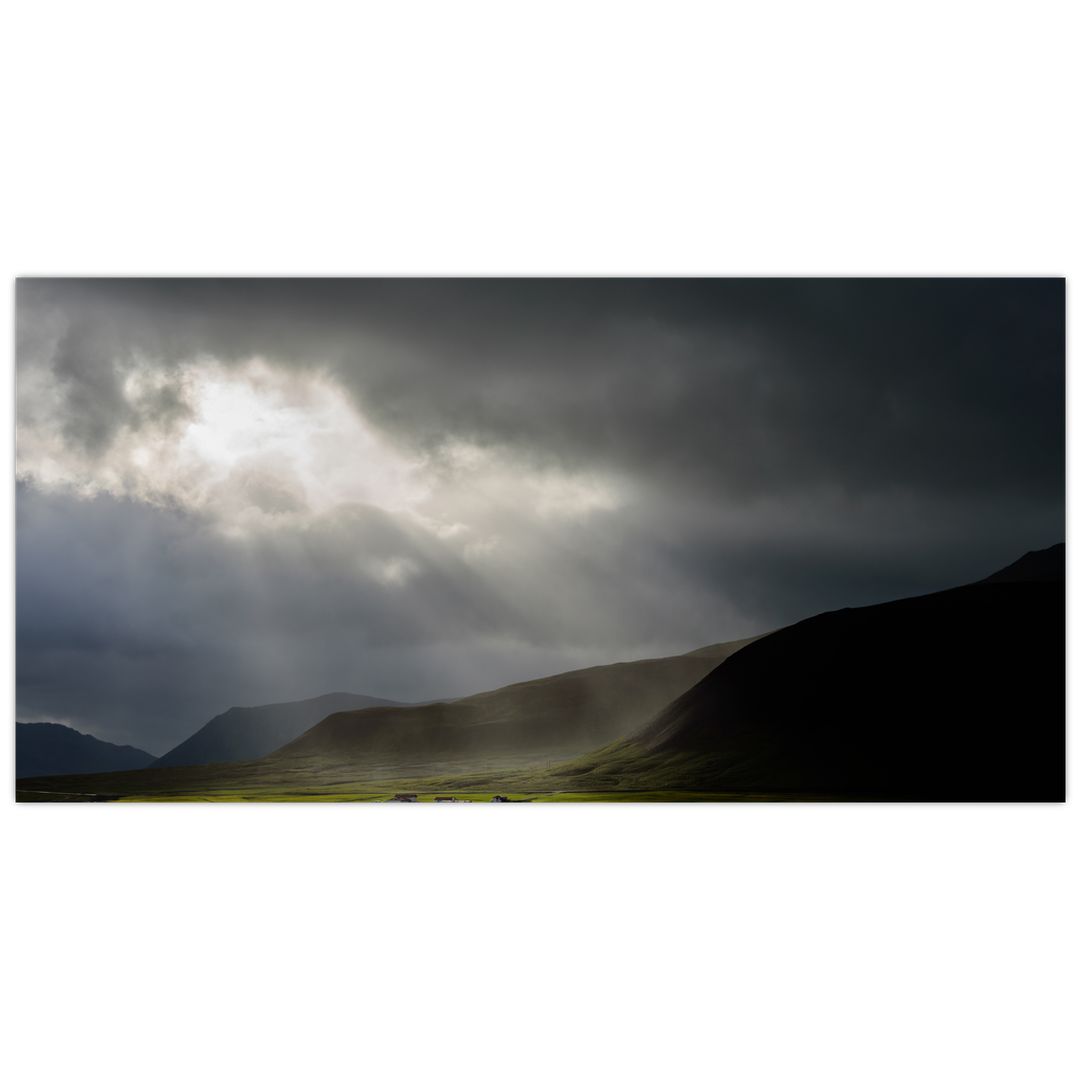 Skleněný obraz blížící se bouřky (V020206V10050GD)