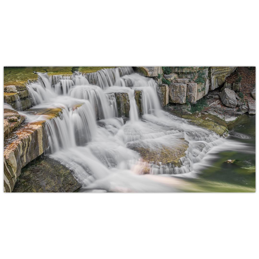 Skleněný obraz vodopádů (V020274V10050GD)