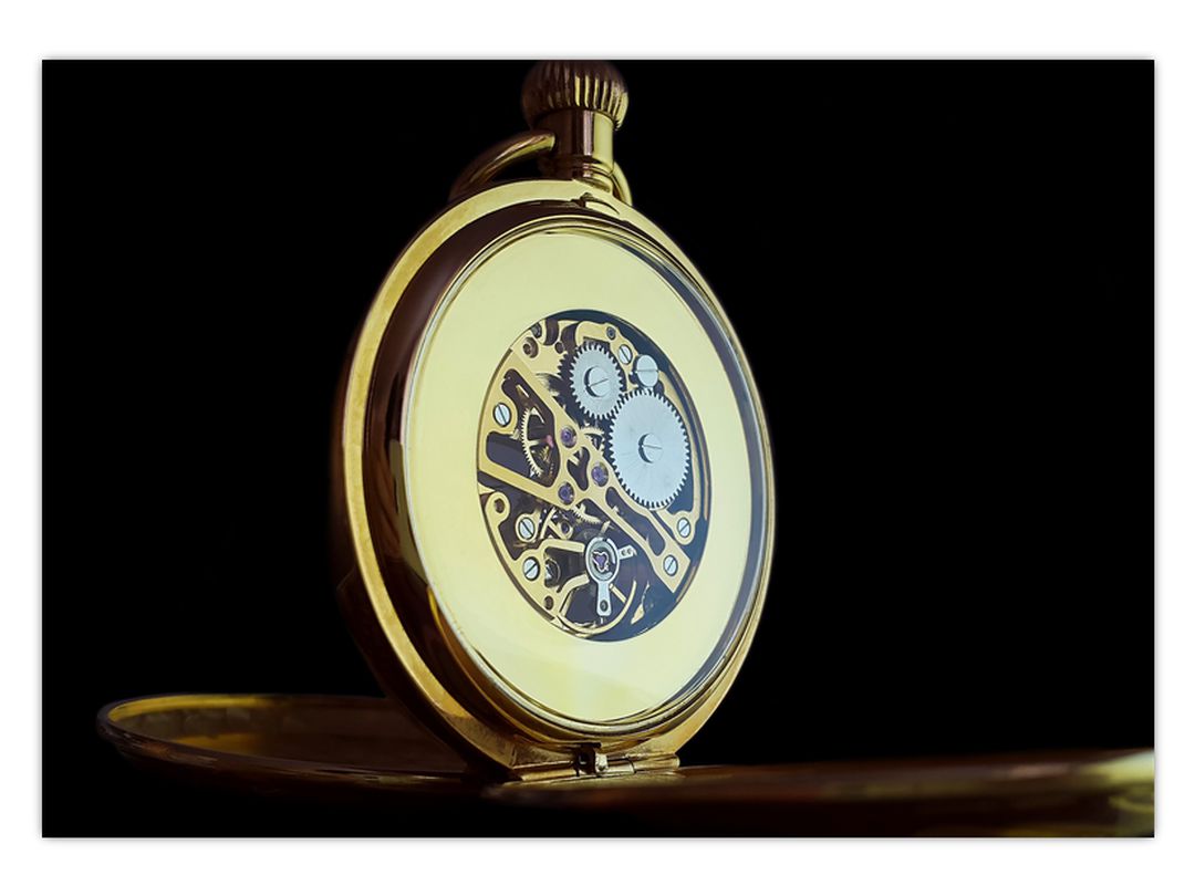 Obraz zlatých kapesních hodinek (V020569V10070)