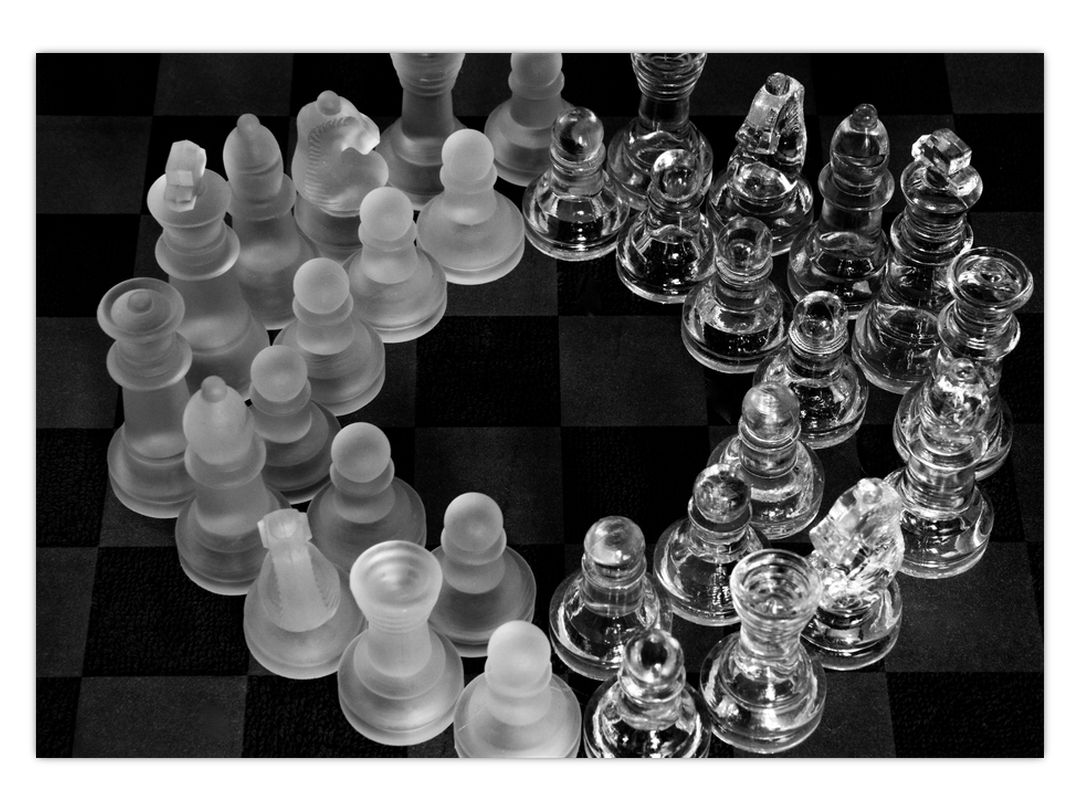 Obraz - černobílé šachy (V020598V10070)