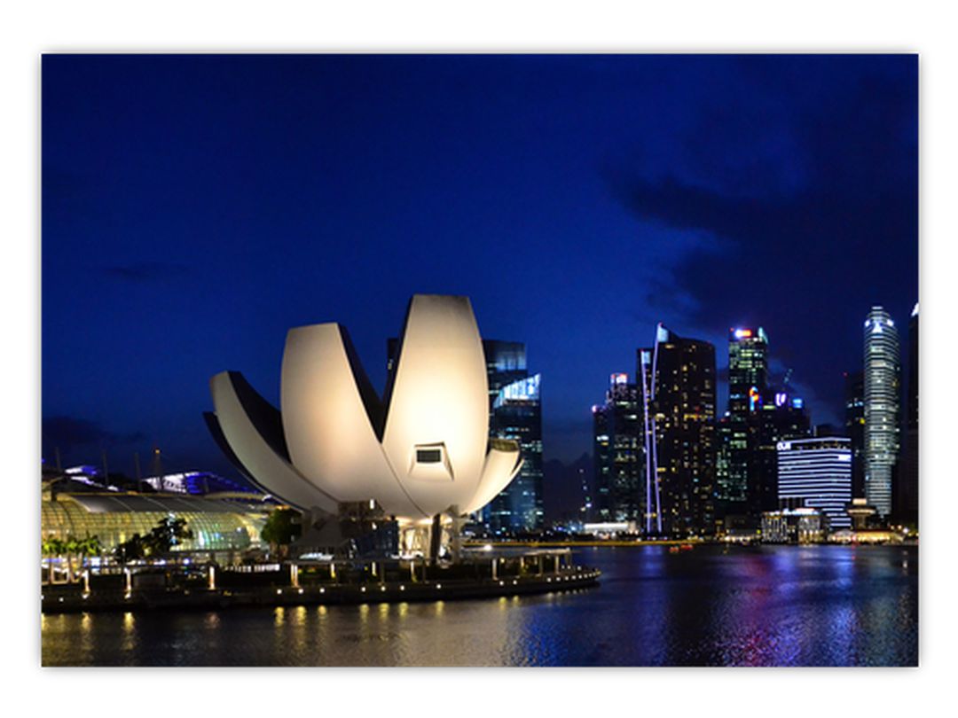 Obraz nočního Singapouru (V020610V10070)