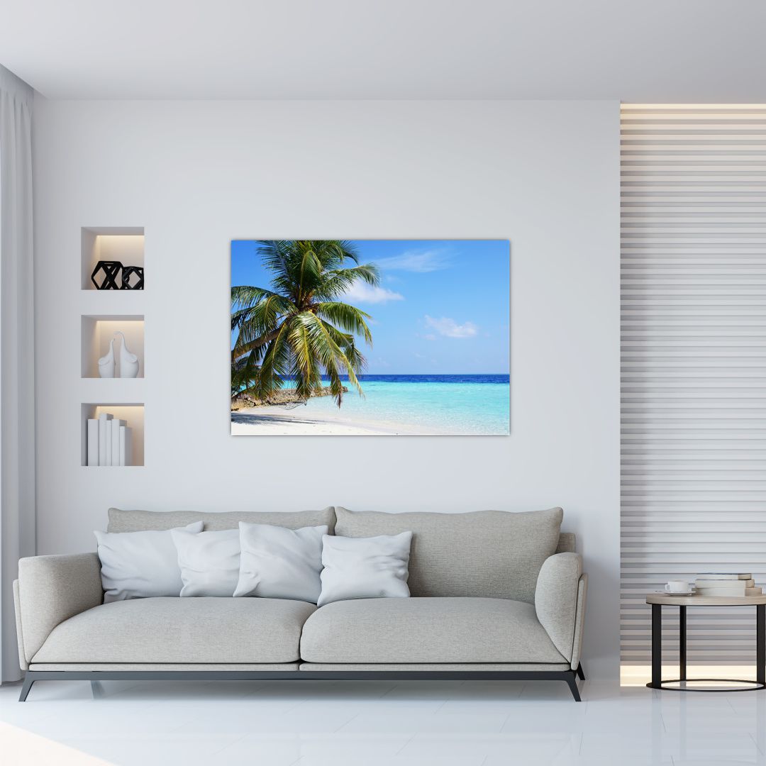Obraz palmy na pláži (V020612V10070)