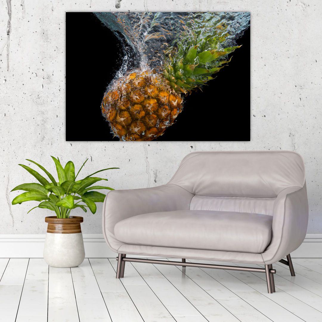 Obraz ananasu ve vodě (V020626V10070)