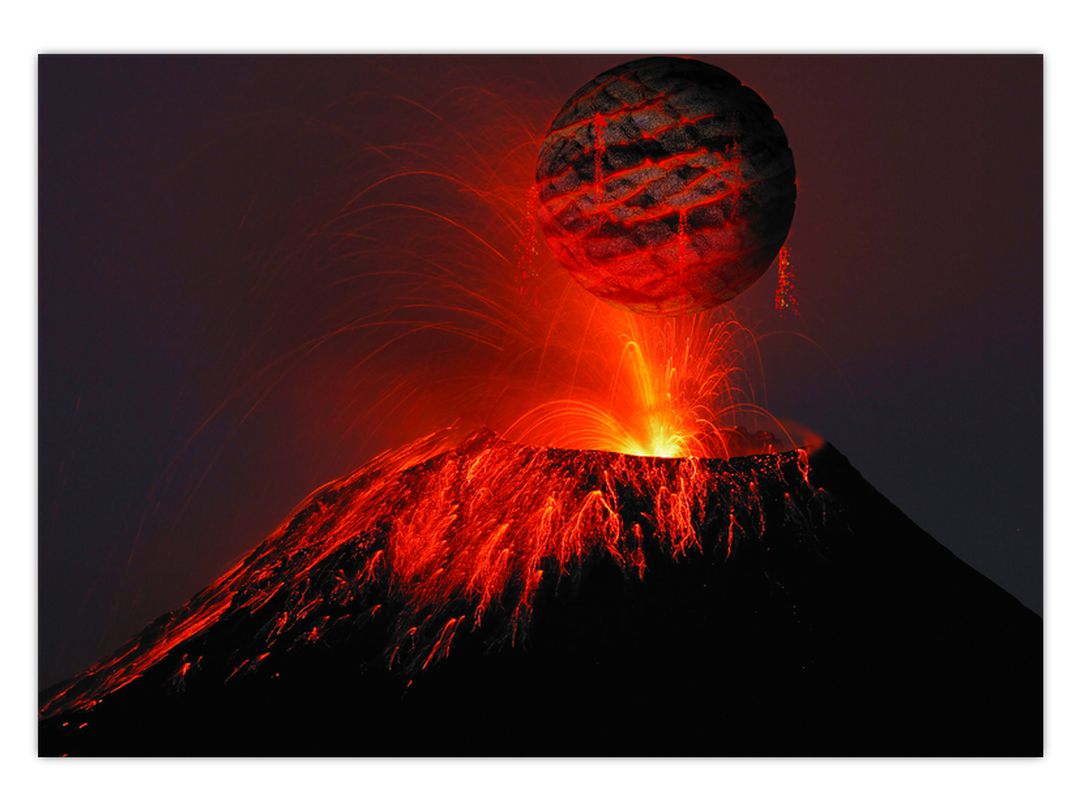 Obraz vulkánu (V020642V10070)