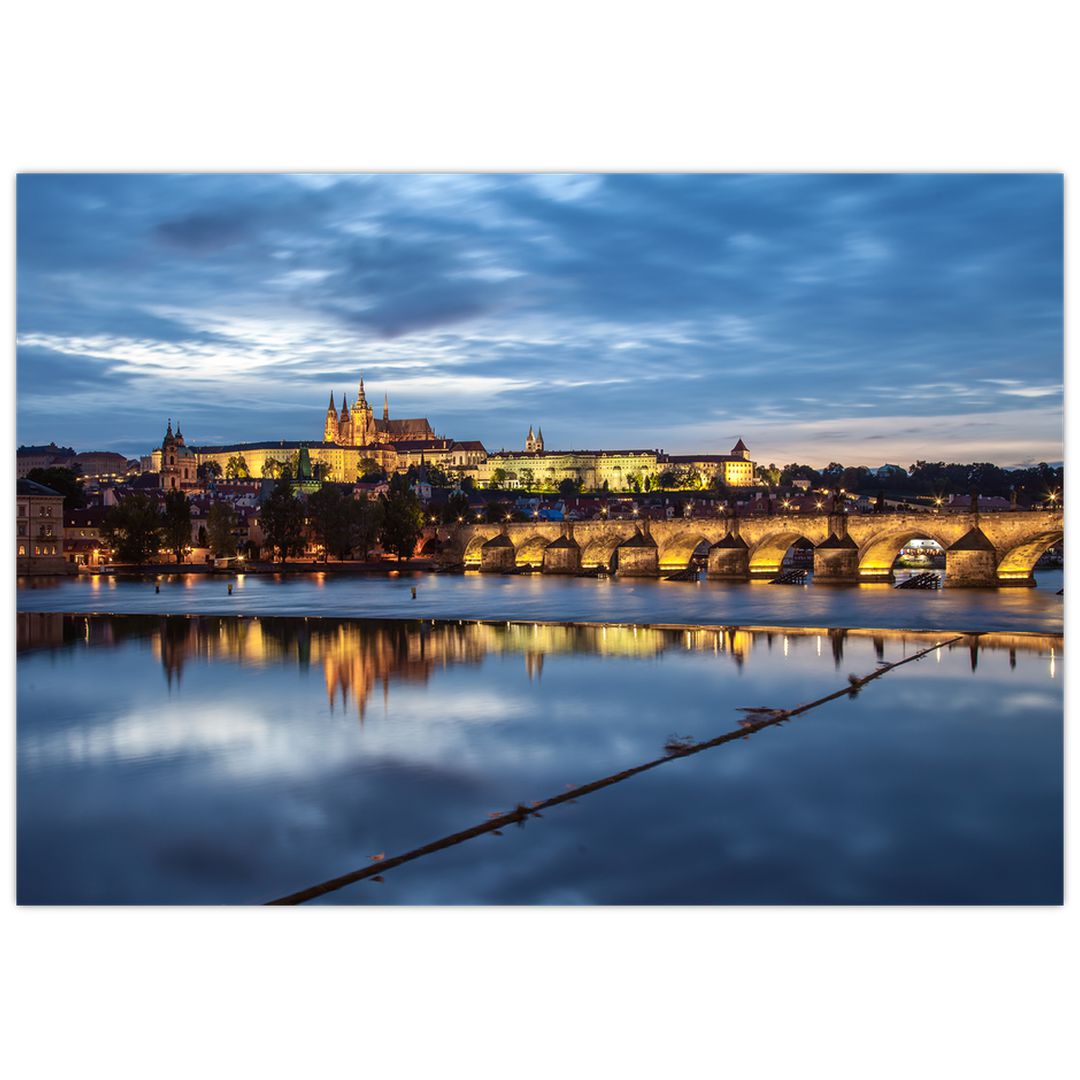 Obraz Pražského hradu a Karlova mostu (V020970V10070)