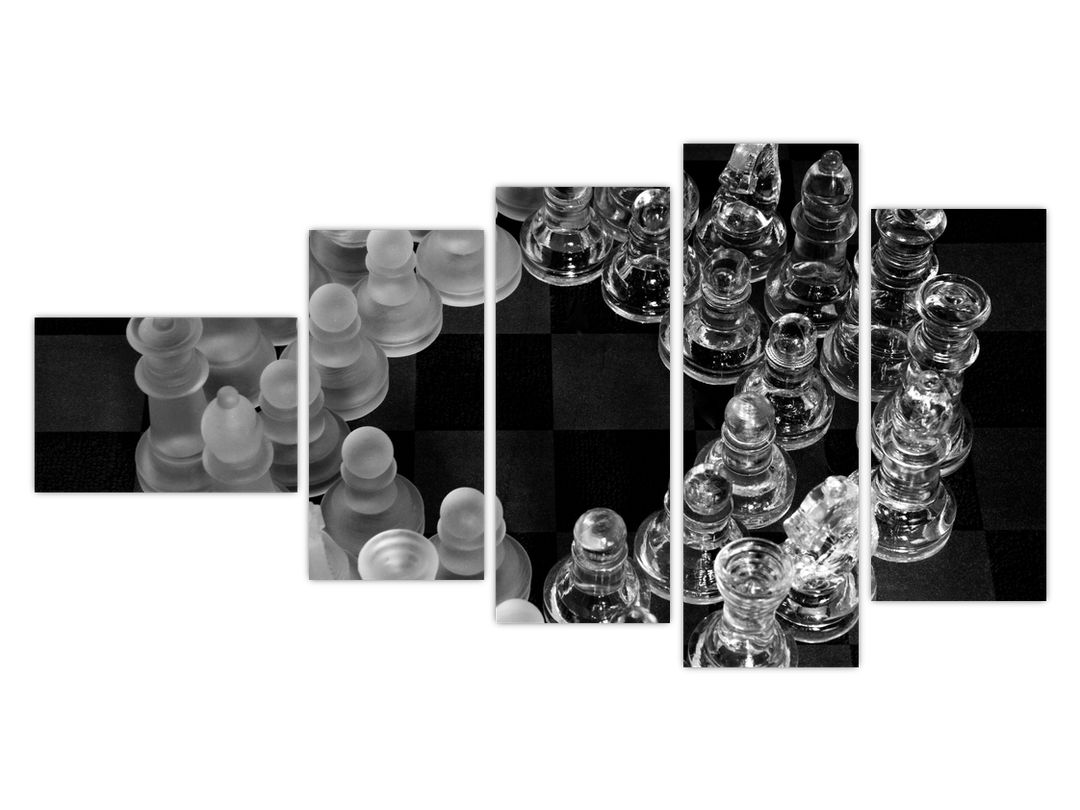 Obraz - černobílé šachy (V020598V11060)