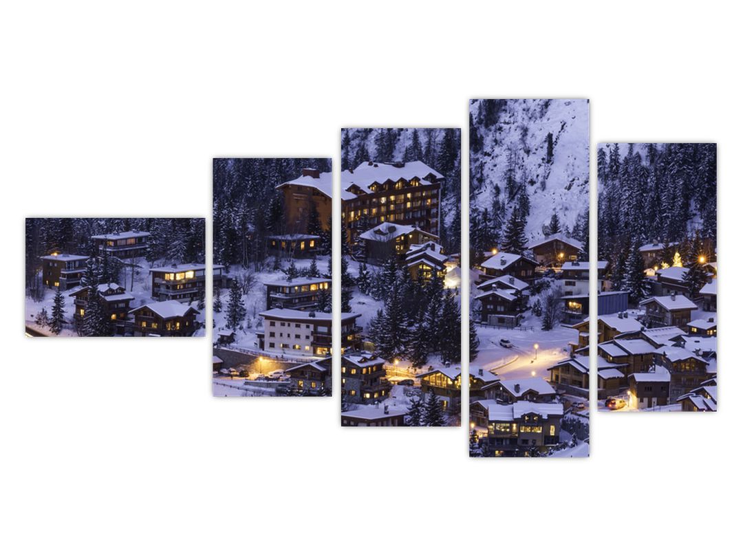 Obraz - horské zimní městečko (V020600V11060)