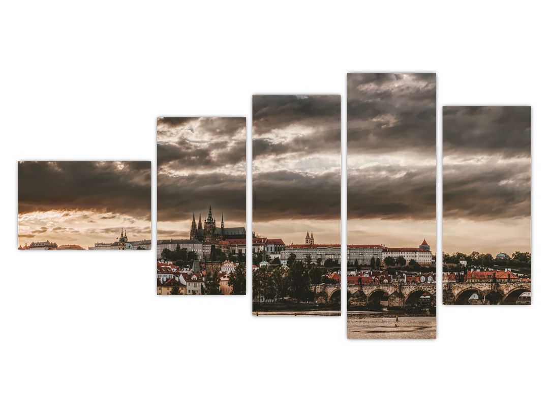 Obraz Pražského hradu v šeru (V020608V11060)