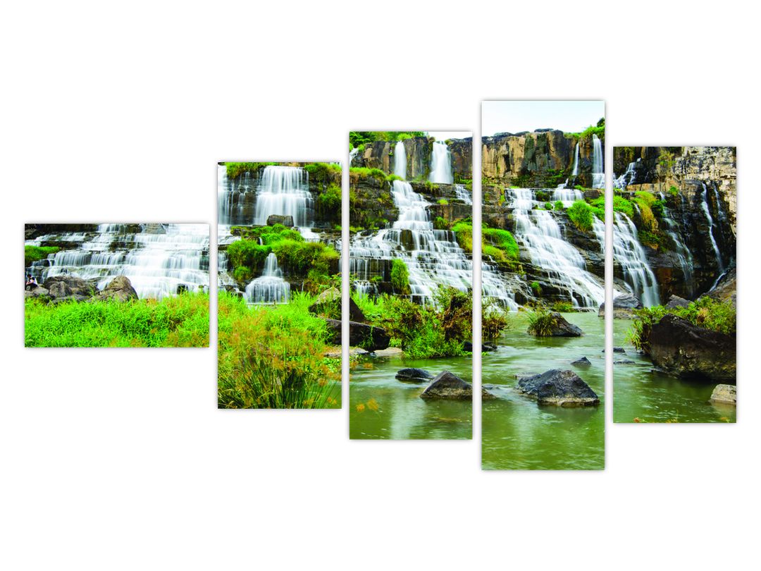Obraz - vodopády se zelení (V020617V11060)