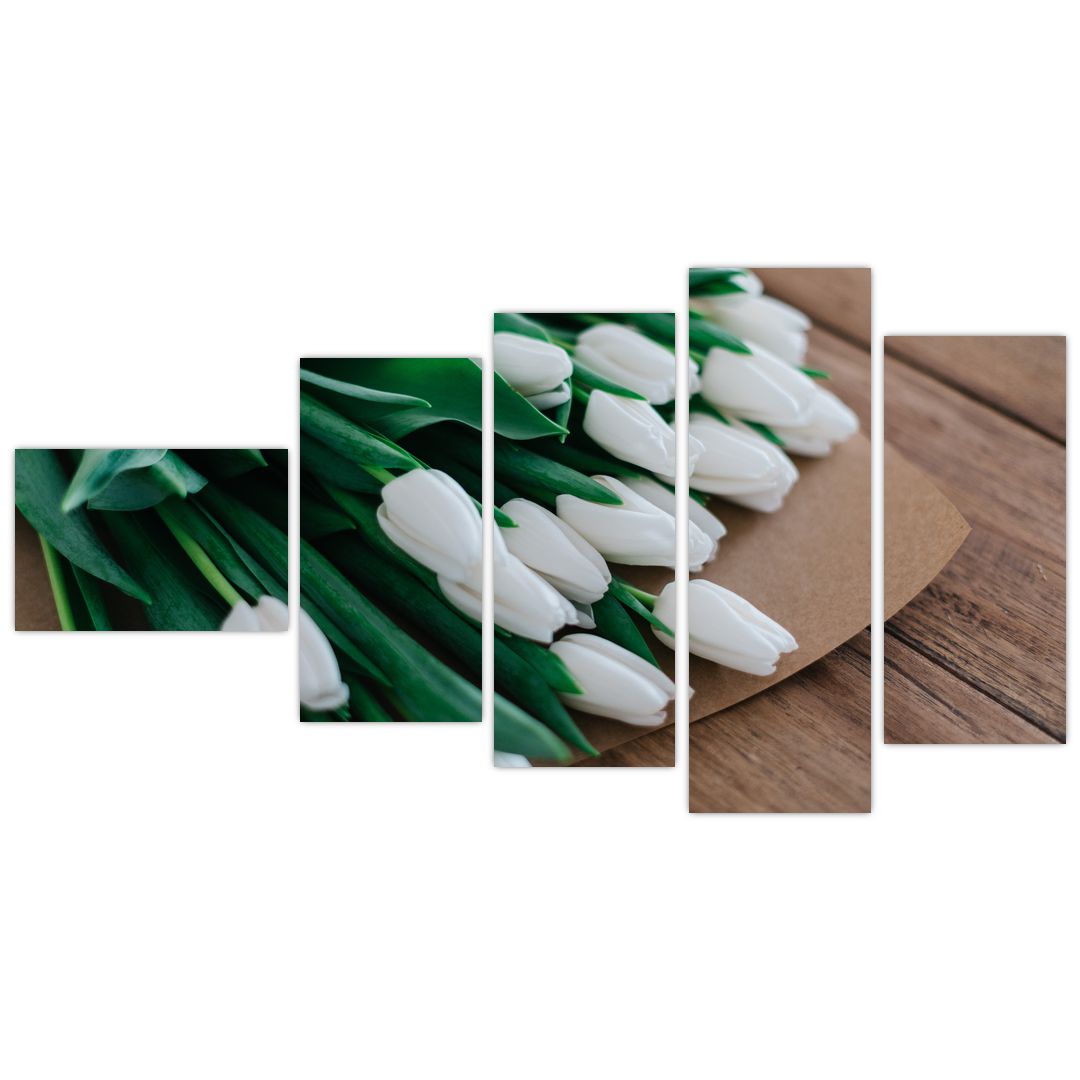 Obraz kytice bílých tulipánů (V020922V11060)