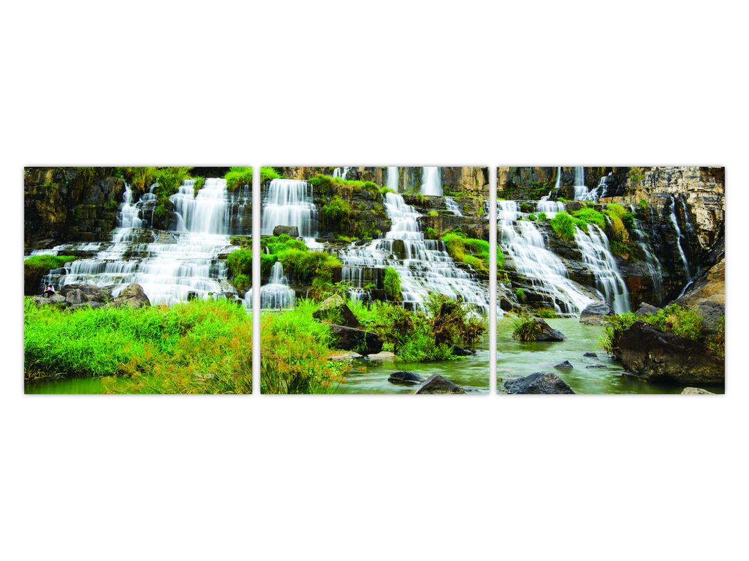 Obraz - vodopády se zelení (V020617V12040)