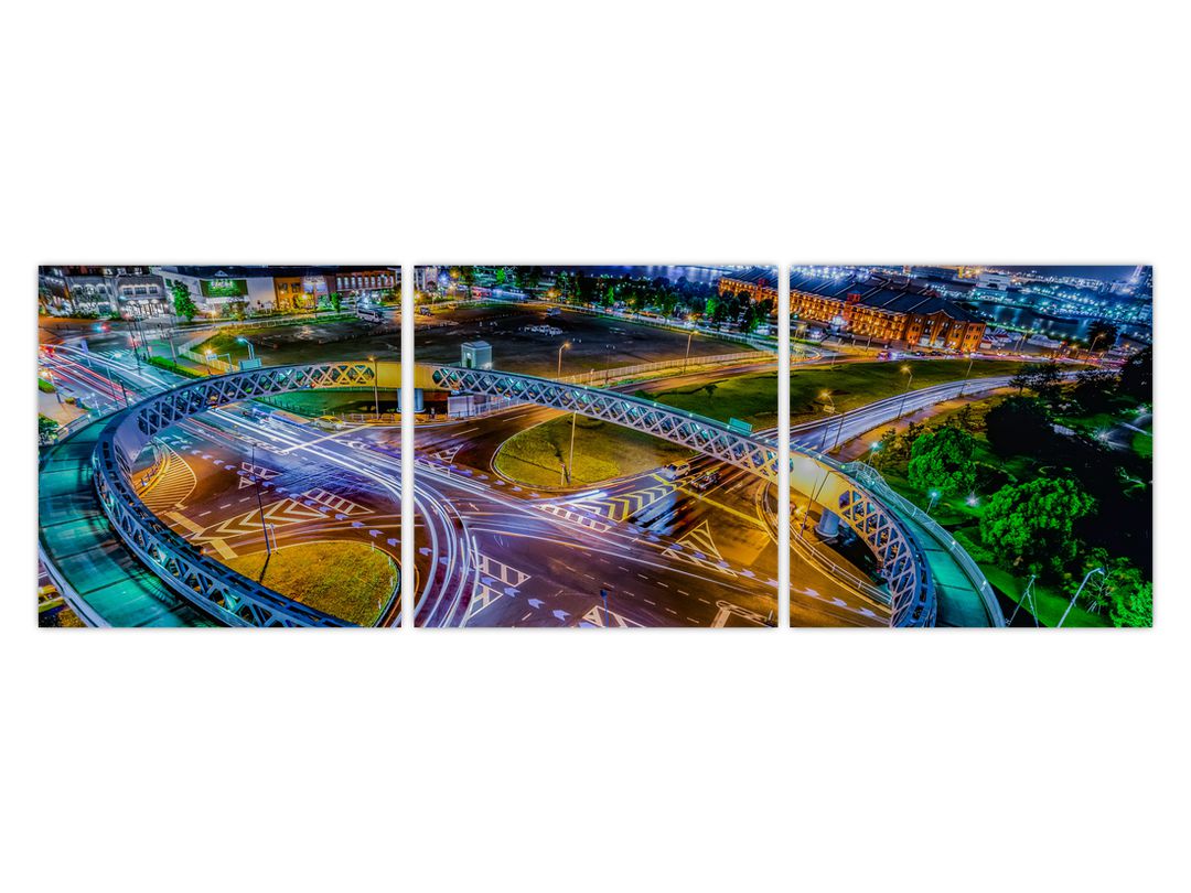 Obraz - panorama nočního města (V020639V12040)