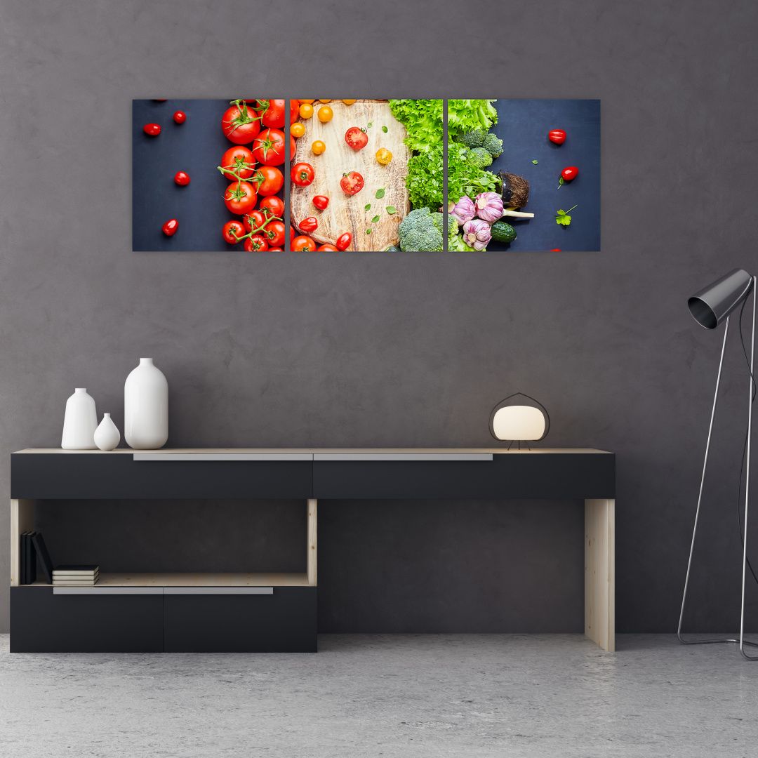 Obraz - Stůl plný zeleniny (V022283V12040)