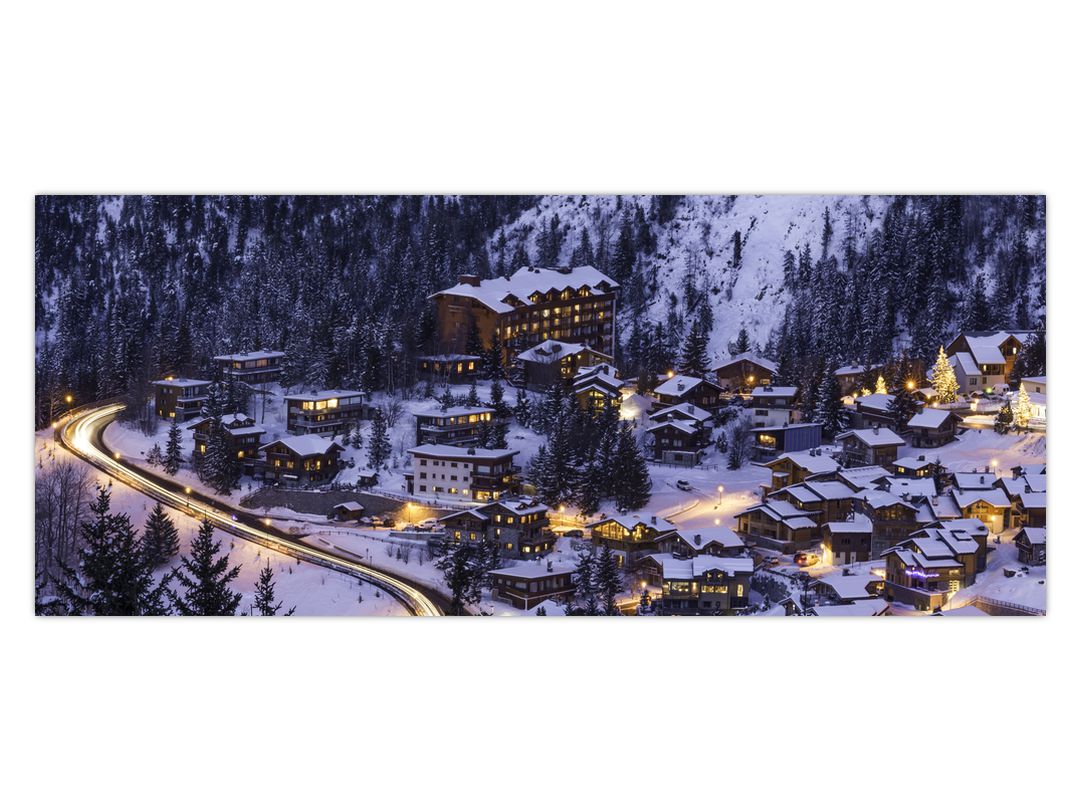 Obraz - horské zimní městečko (V020600V12050)