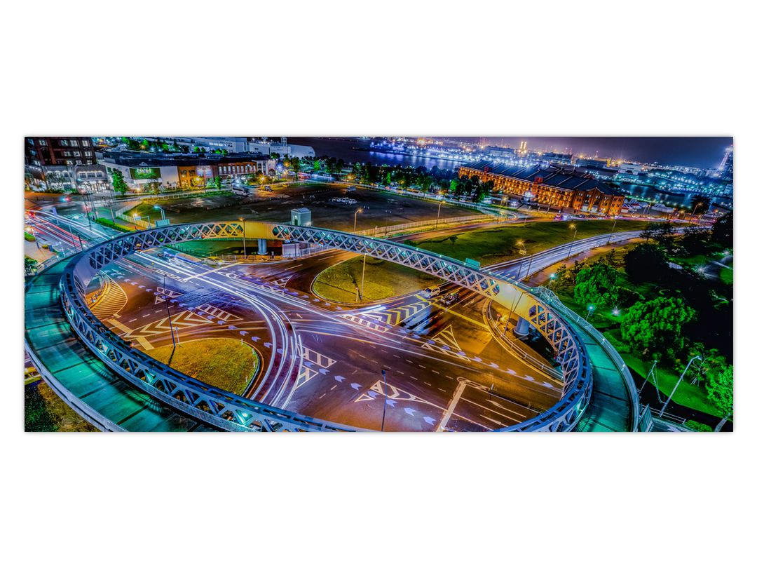 Obraz - panorama nočního města (V020639V12050)