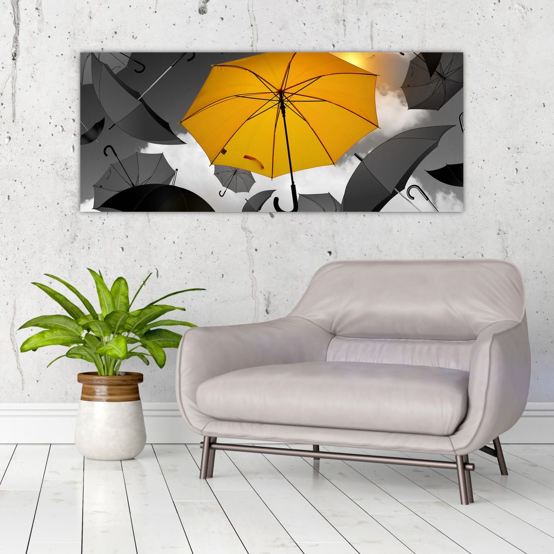 Obraz žlutého deštníku (V022720V12050)