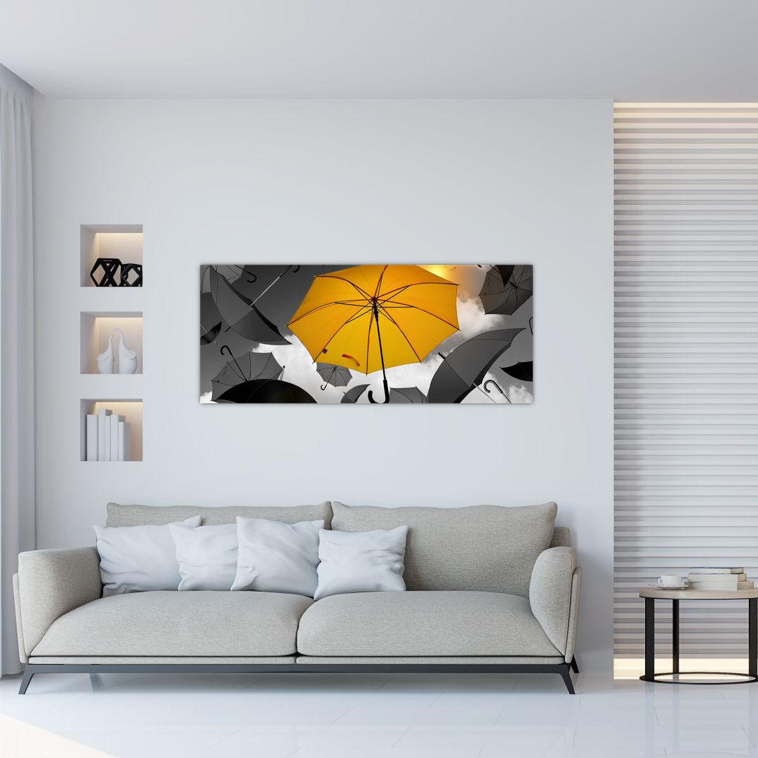 Obraz žlutého deštníku (V022720V12050)