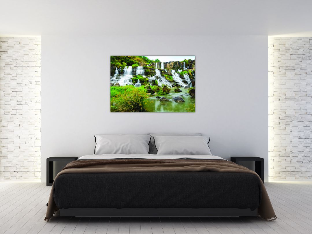 Obraz - vodopády se zelení (V020617V12080)