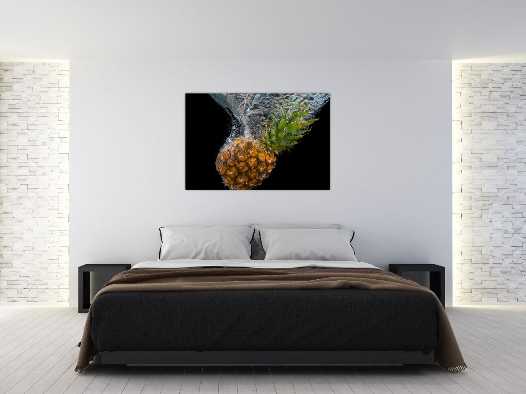 Obraz ananasu ve vodě (V020626V12080)