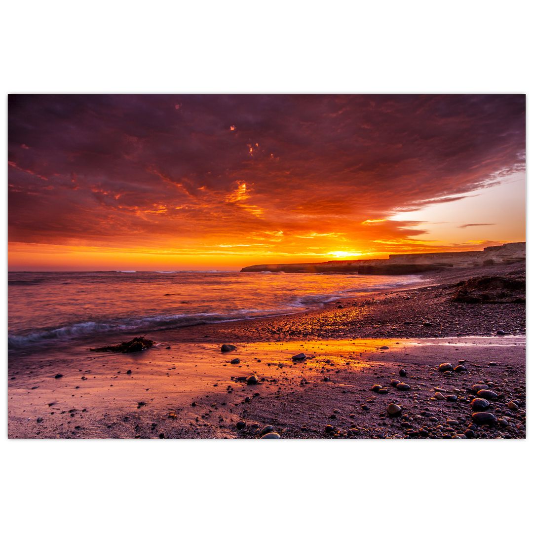 Obraz západu slunce u moře (V020973V12080)