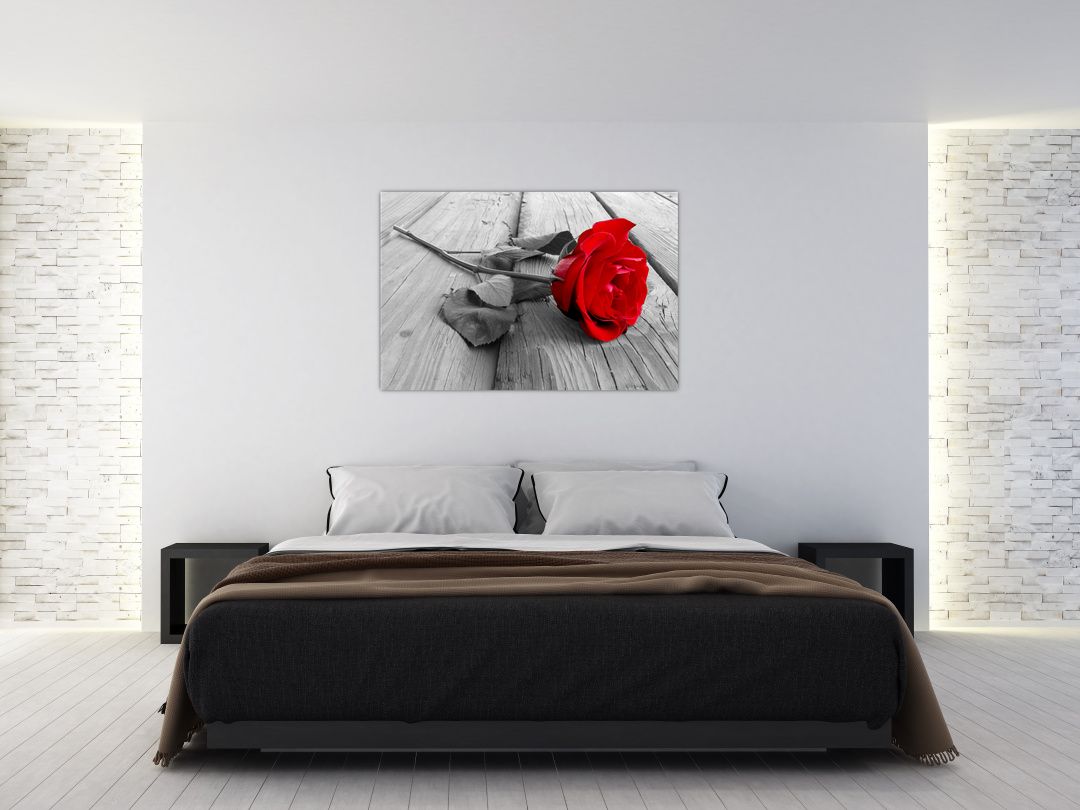Obraz rudé růže (V022288V12080)