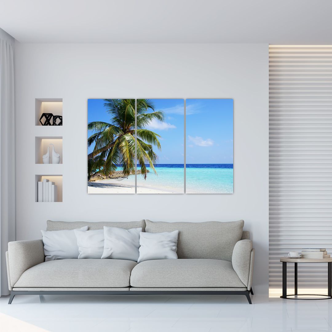 Obraz palmy na pláži (V020612V120803PCS)