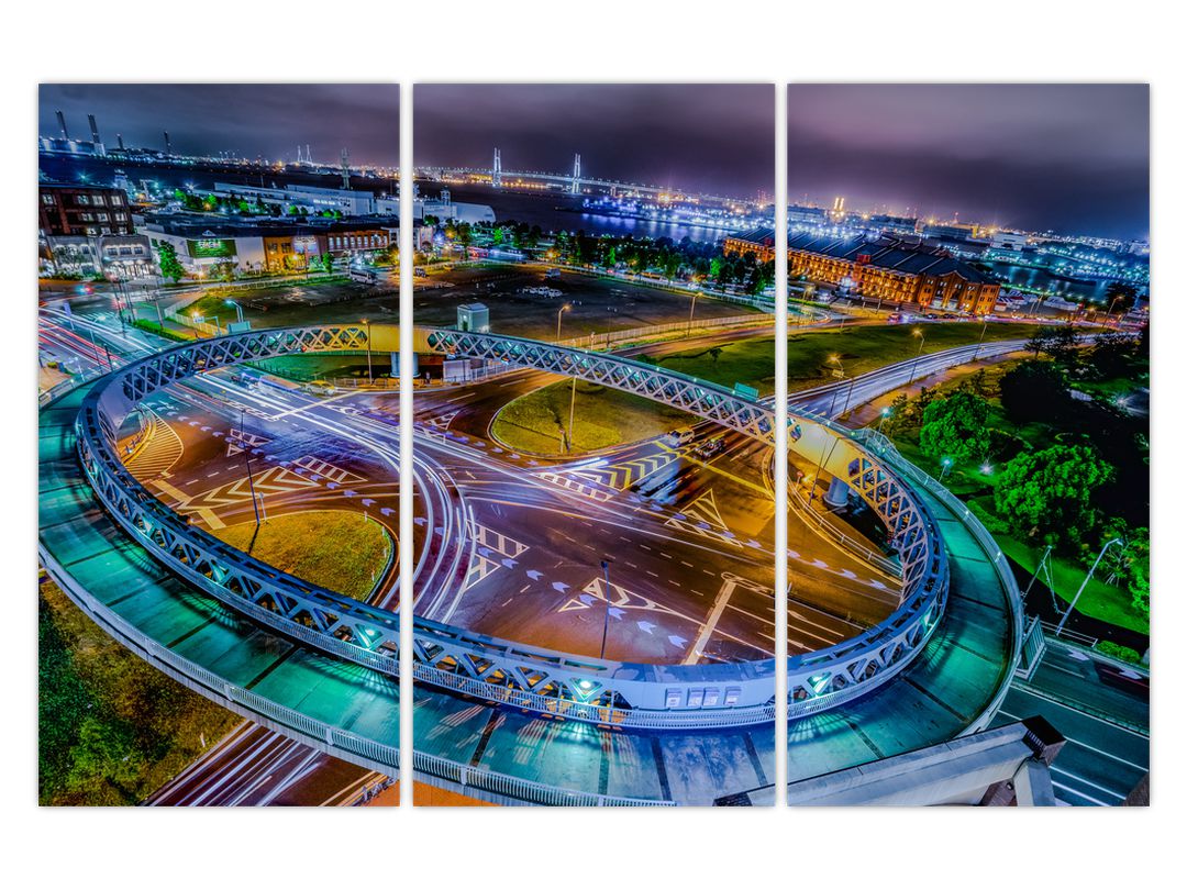 Obraz - panorama nočního města (V020639V120803PCS)