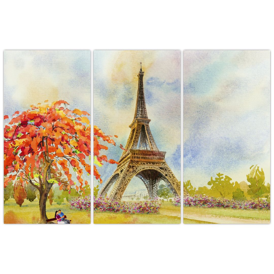 Tablou pictat cu turnul Eiffel (V022082V120803PCS)