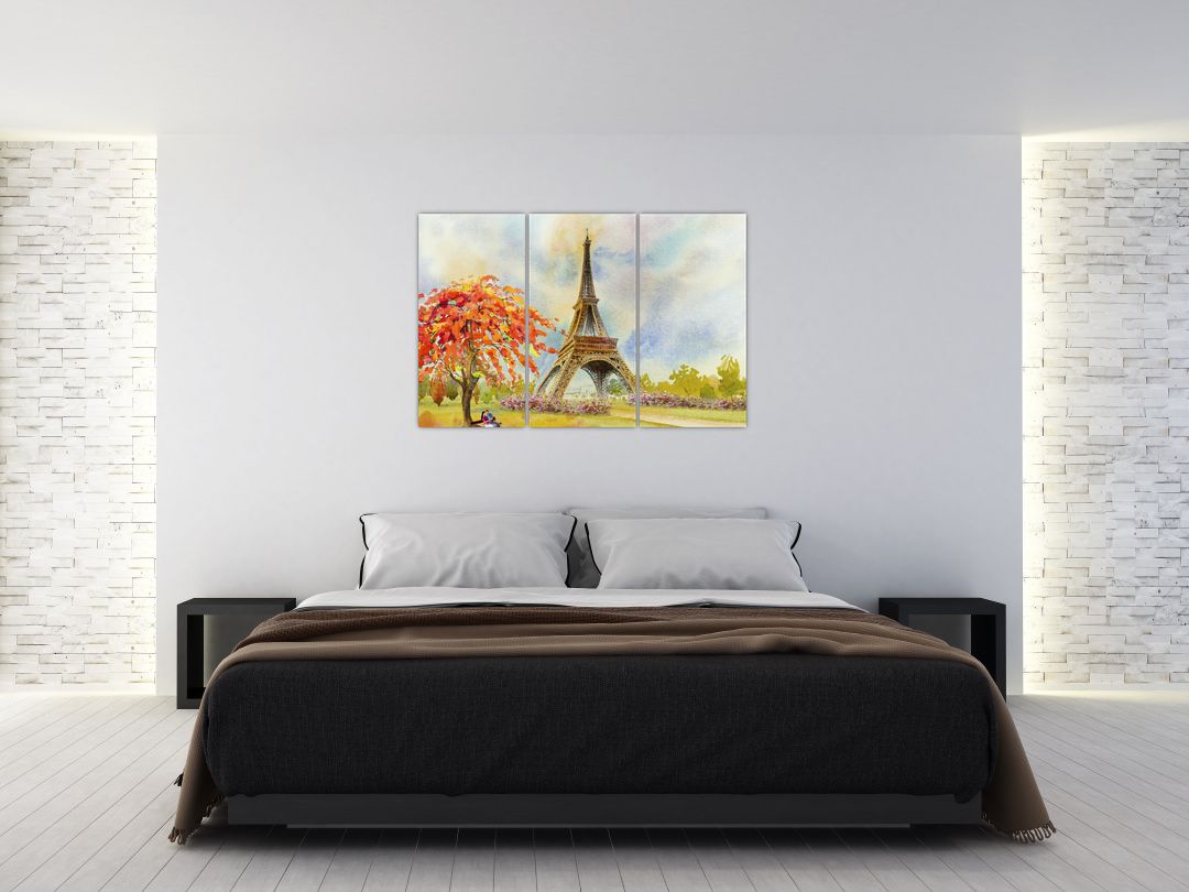 Tablou pictat cu turnul Eiffel (V022082V120803PCS)