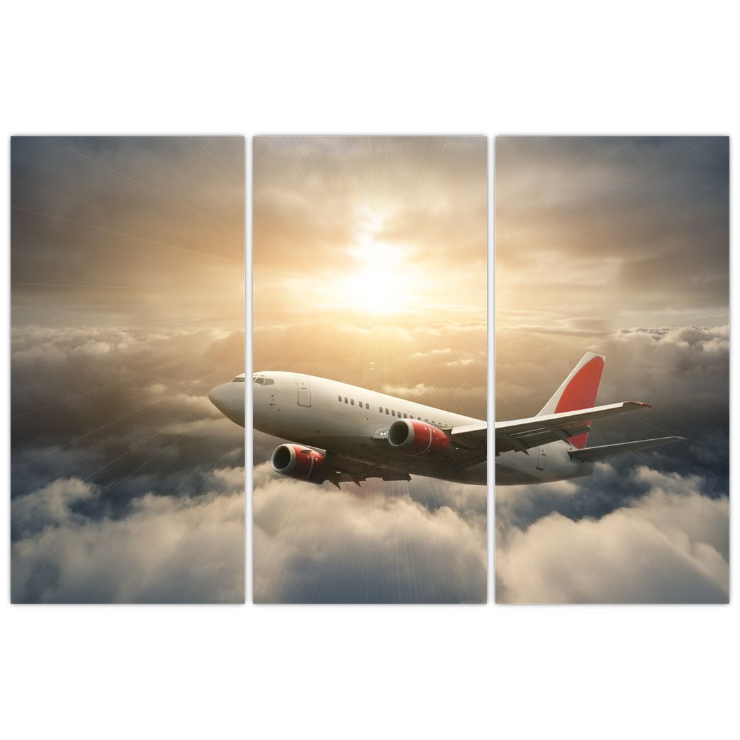 Obraz -  Letadlo v oblacích (V022327V120803PCS)