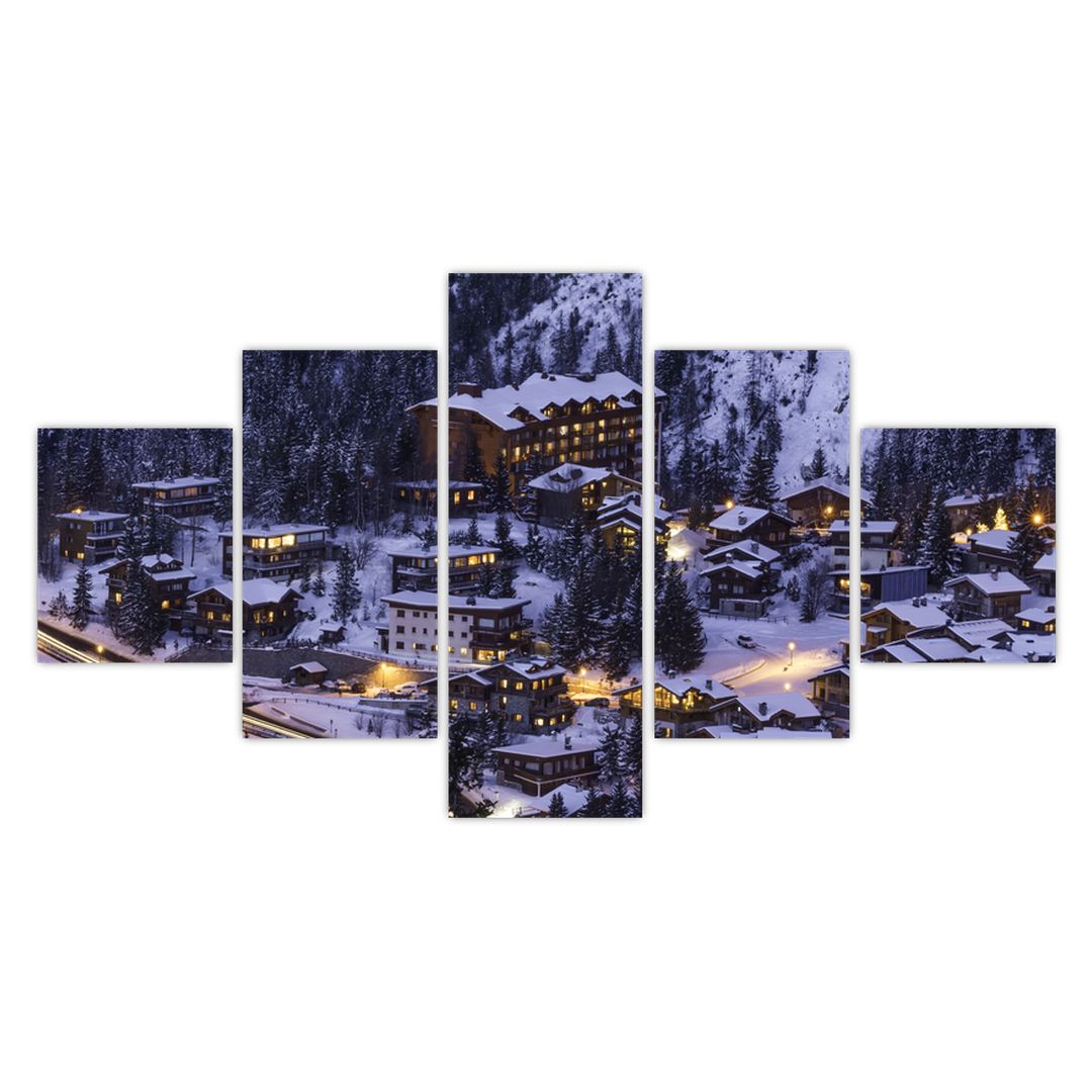 Obraz - horské zimní městečko (V020600V12570)