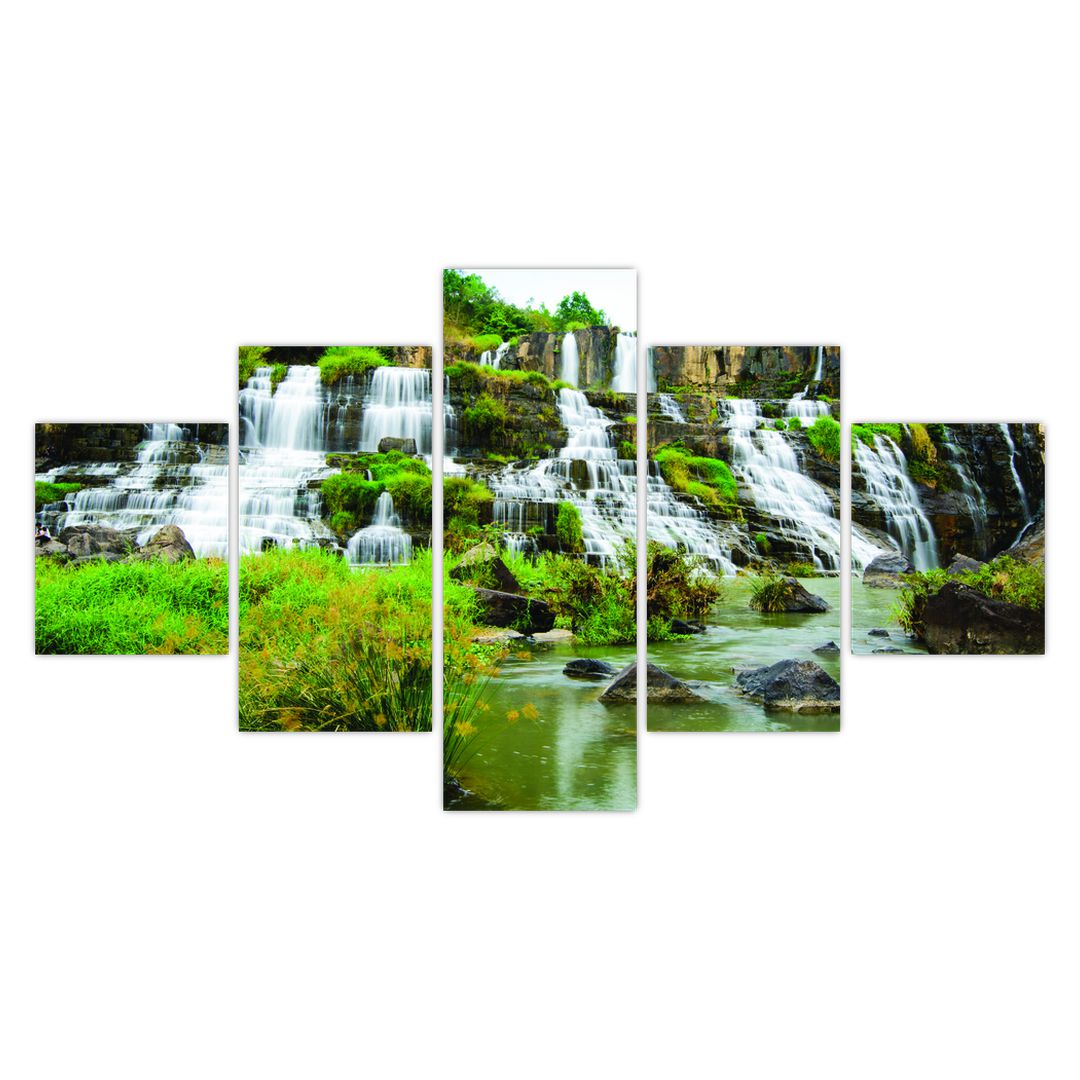 Obraz - vodopády se zelení (V020617V12570)
