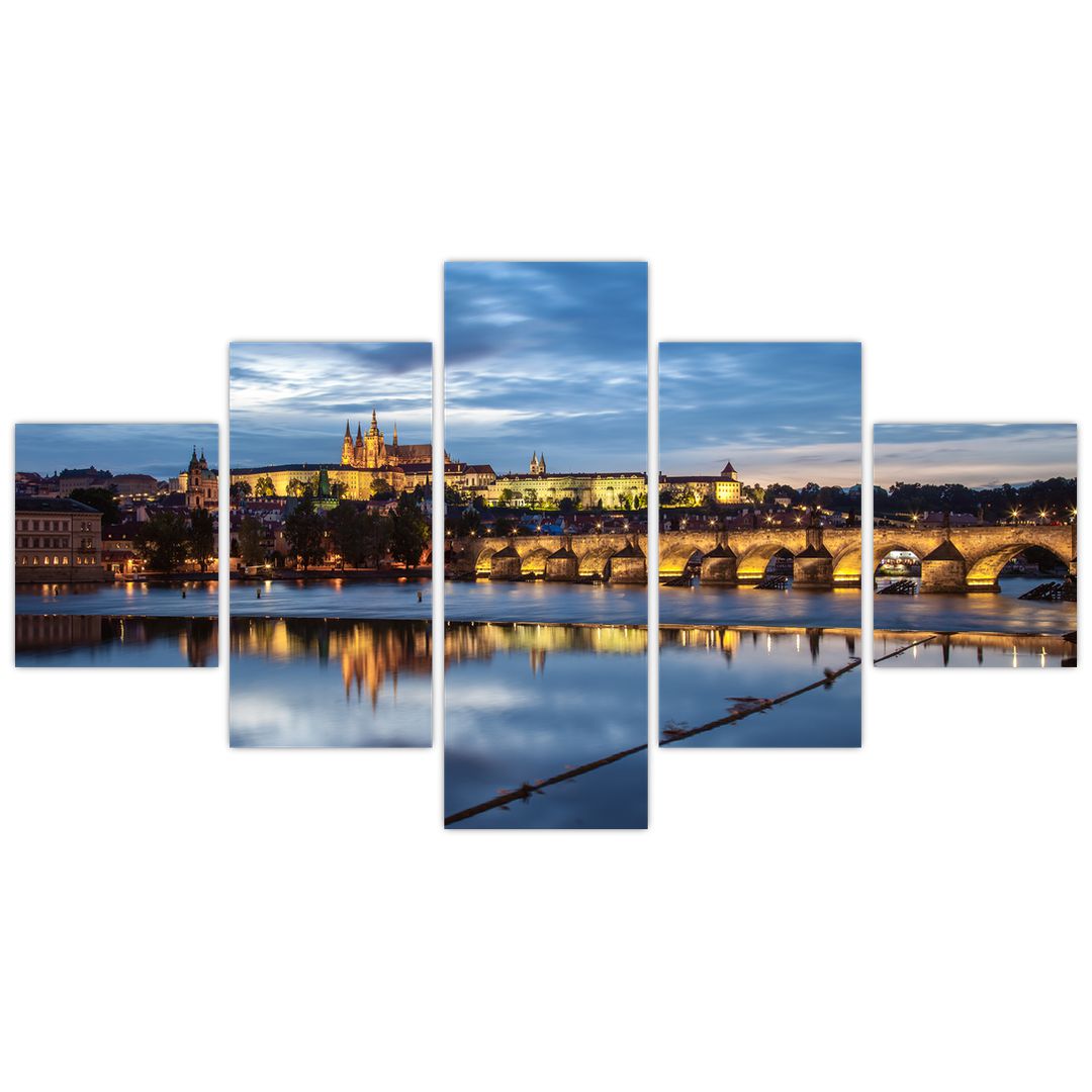Obraz Pražského hradu a Karlova mostu (V020970V12570)