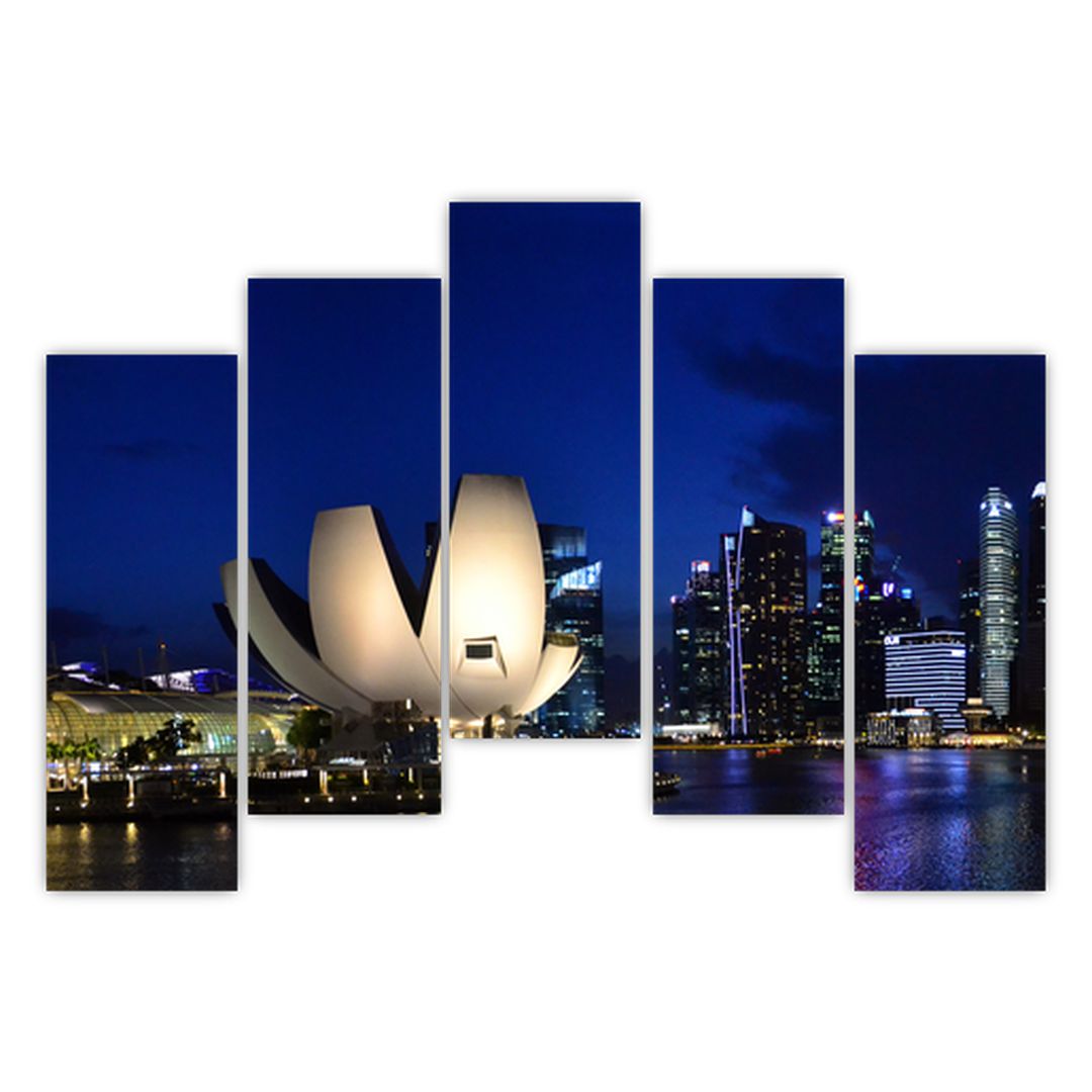 Obraz nočního Singapouru (V020610V12590)