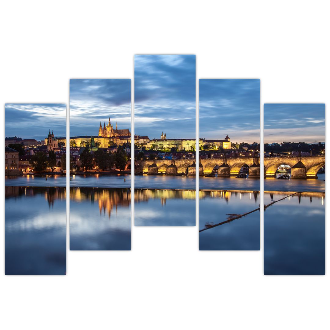 Obraz Pražského hradu a Karlova mostu (V020970V12590)