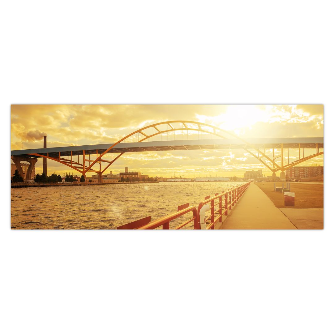 Obraz mostu se západem slunce (V020545V14558)