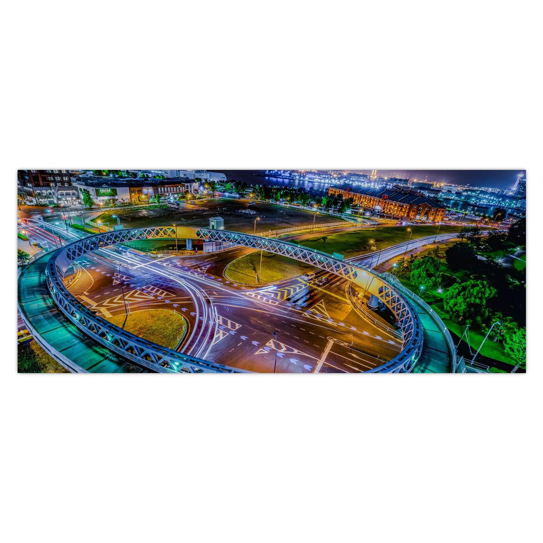 Obraz - panorama nočního města (V020639V14558)
