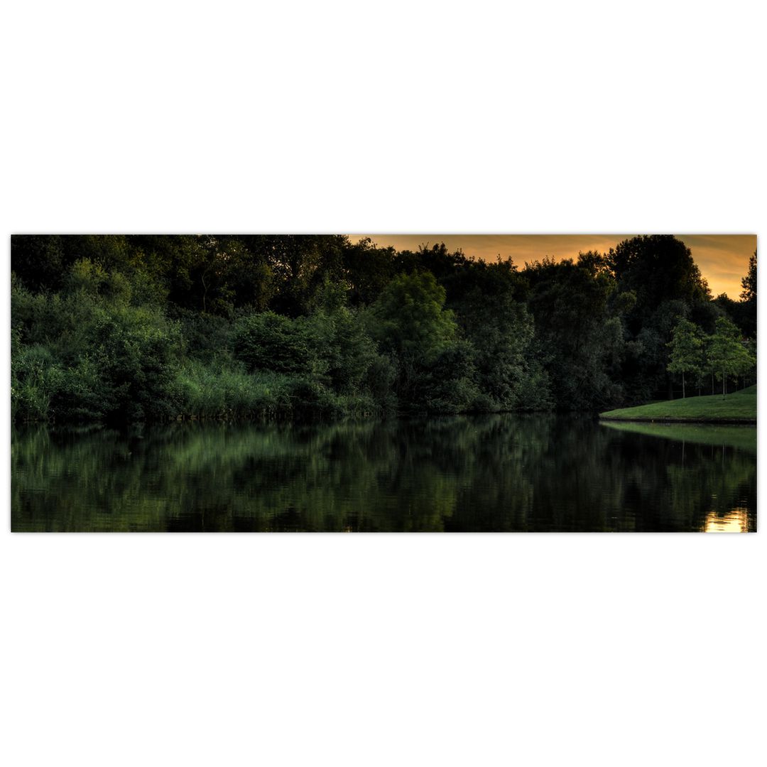 Obraz jezera u lesa (V020974V14558)
