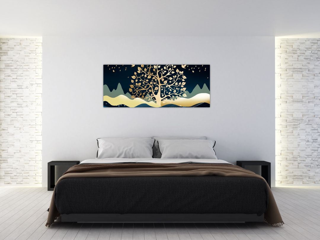 Obraz zlatého stromu (V022286V14558)