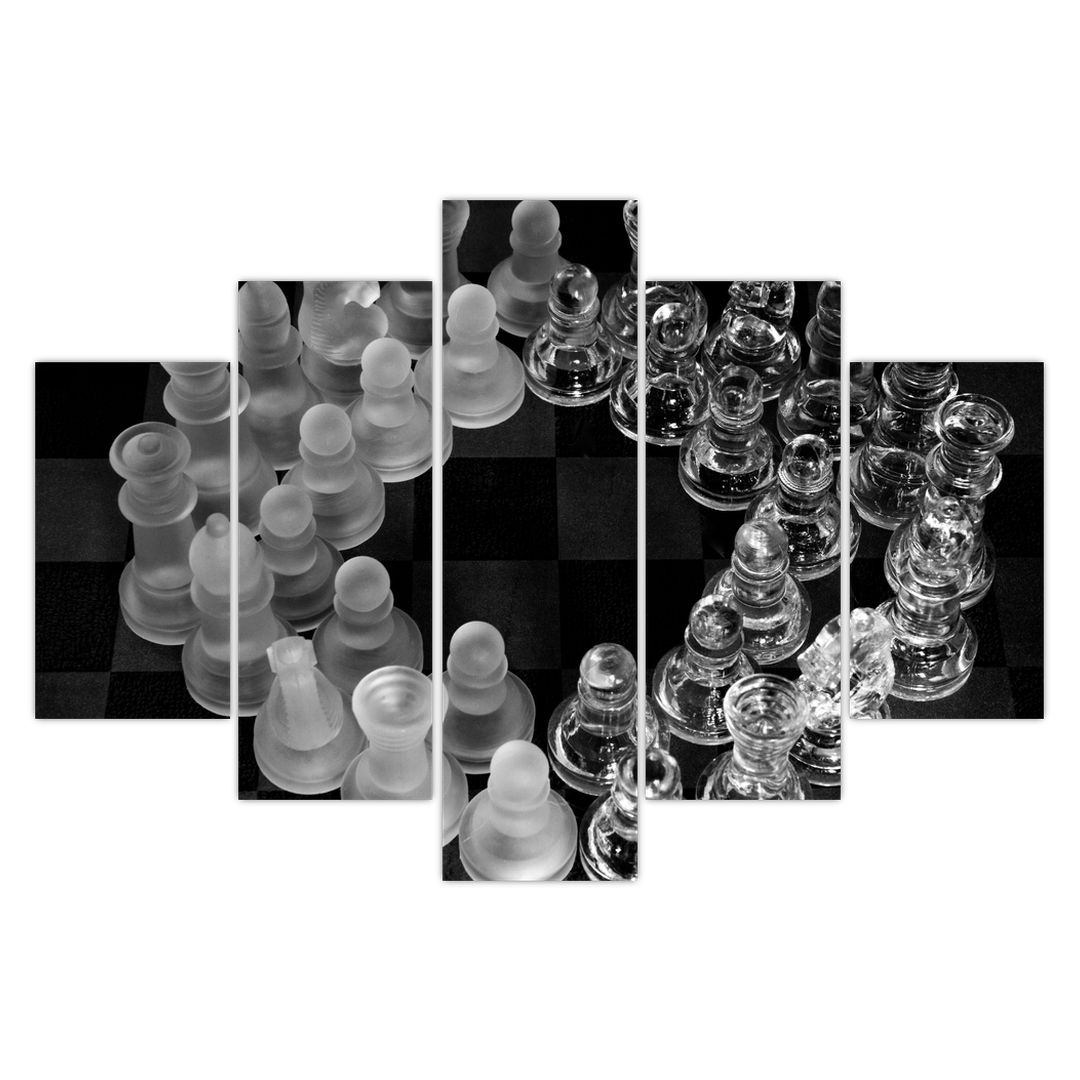 Obraz - černobílé šachy (V020598V150105)
