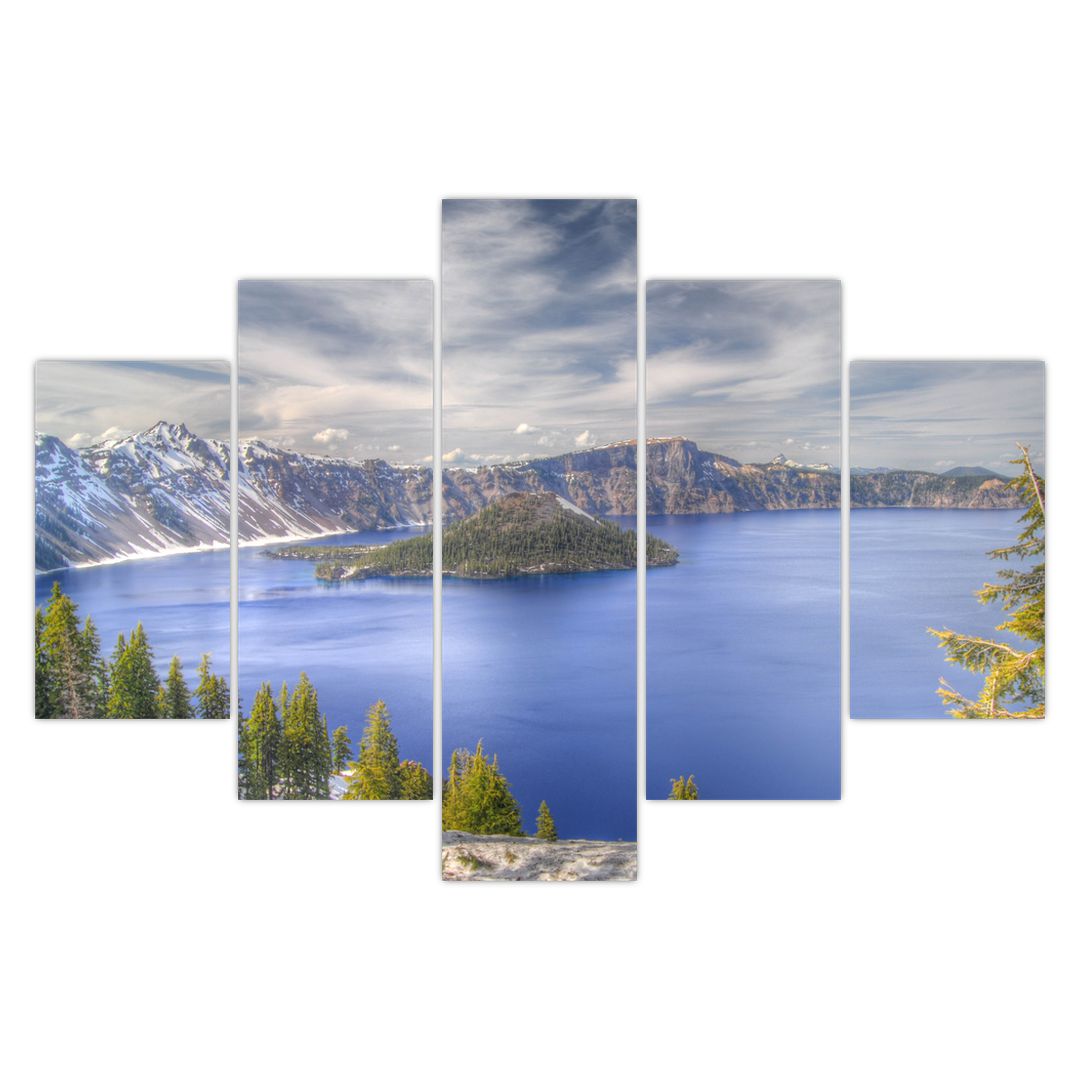 Obraz horského jezera (V020644V150105)