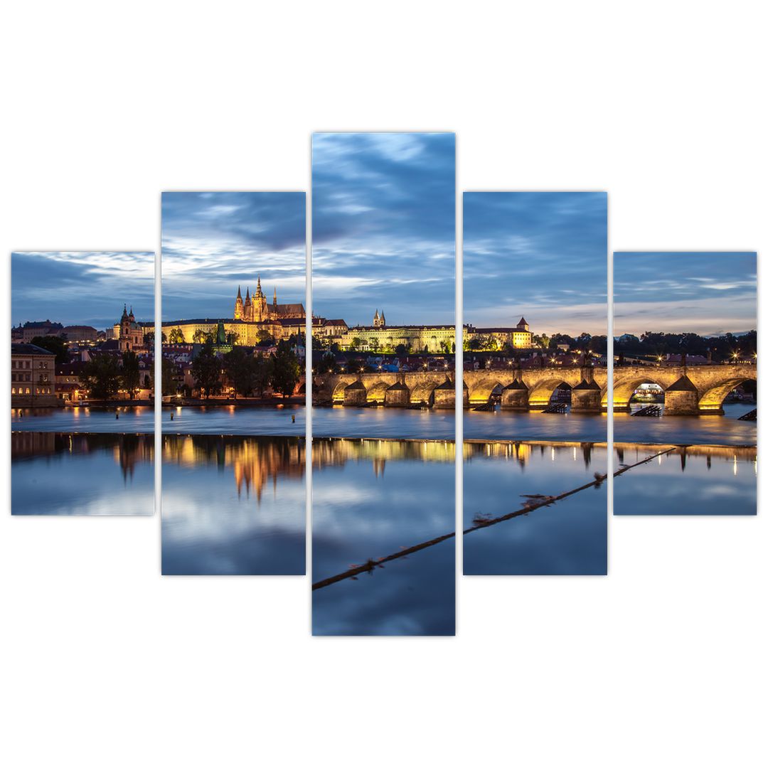 Obraz Pražského hradu a Karlova mostu (V020970V150105)
